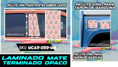 Vinil Antiburbuja Sticker Decorativo Puertas Tapon Arte Pop MCAR en internet
