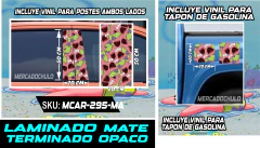 Vinil Antiburbuja Sticker Decorativo Puertas Tapon Arte Pop MCAR en internet