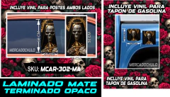 Vinil Antiburbuja Sticker Decorativo Puertas Tapon Arte Pop MCAR en internet