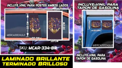 Imagen de Vinil Antiburbuja Sticker Decorativo Puertas Tapon Arte Pop MCAR