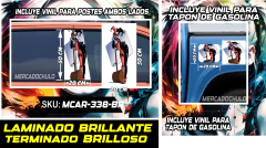 Imagen de Vinil Antiburbuja Sticker Decorativo Puertas Tapon Arte Pop MCAR
