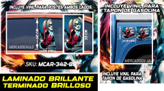 Vinil Antiburbuja Sticker Decorativo Puertas Tapon Arte Pop MCAR - Ahuevosi