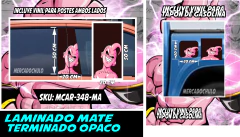 Vinil Antiburbuja Sticker Decorativo Puertas Tapon Arte Pop MCAR en internet
