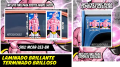 Vinil Antiburbuja Sticker Decorativo Puertas Tapon Arte Pop MCAR - Ahuevosi