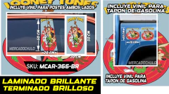 Vinil Antiburbuja Sticker Decorativo Puertas Tapon Arte Pop MCAR - comprar en línea