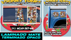 Vinil Antiburbuja Sticker Decorativo Puertas Tapon Arte Pop MCAR - tienda en línea