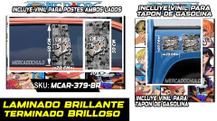 Vinil Antiburbuja Sticker Decorativo Puertas Tapon Arte Pop MCAR - Ahuevosi