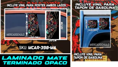 Vinil Antiburbuja Sticker Decorativo Puertas Tapon Arte Pop MCAR - tienda en línea