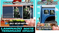 Vinil Antiburbuja Sticker Decorativo Puertas Tapon Arte Pop MCAR