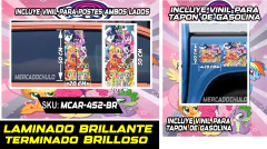 Vinil Antiburbuja Sticker Decorativo Puertas Tapon Arte Pop MCAR - Ahuevosi