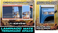 Vinil Antiburbuja Sticker Decorativo Puertas Tapon Arte Pop MCAR en internet