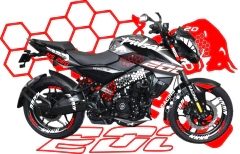 NS 200 Pulsar 200 Toro KIT DE CALCOMANIAS PULSAR NS 200 - comprar en línea