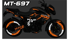 Kit Calcomanias Vinil Reflejante Ns 200 Ns Racing Panal - comprar en línea