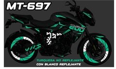 Kit Calcomanias Vinil Reflejante Ns 200 Ns Racing Panal en internet