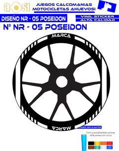 CALCOMANIAS RIN DISEÑO: NR - 05 POSEIDON