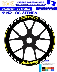 CALCOMANIAS RIN DISEÑO: NR - 06 ATENEA - comprar en línea