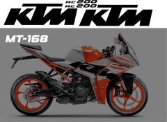 CALCOMANIAS RC 200 KTM