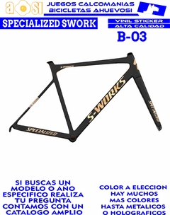 Specialized Swork Calcomanias para bici Specialized S-works - comprar en línea