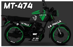 KIT DE CALCOMANIAS SPYDER RT 150 FT 150 LA FALLA en internet