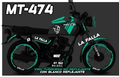 Imagen de KIT DE CALCOMANIAS SPYDER RT 150 FT 150 LA FALLA