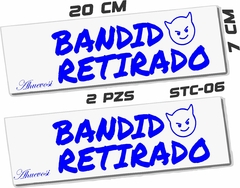 CALCOMANIAS REFLEJANTES BANDIDO RETIRADO - tienda en línea