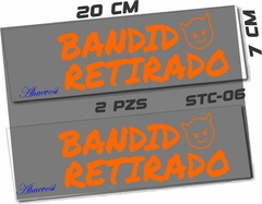 CALCOMANIAS REFLEJANTES BANDIDO RETIRADO - comprar en línea