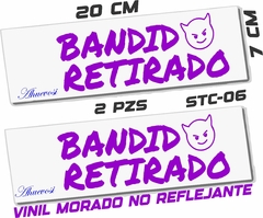 CALCOMANIAS REFLEJANTES BANDIDO RETIRADO - Ahuevosi