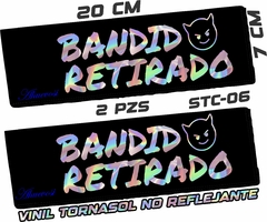 CALCOMANIAS REFLEJANTES BANDIDO RETIRADO