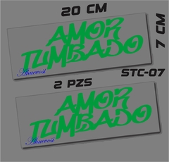 CALCOMANIAS REFLEJANTES AMOR TUMBADO