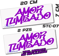 CALCOMANIAS REFLEJANTES AMOR TUMBADO - tienda en línea