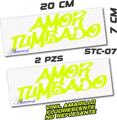 CALCOMANIAS REFLEJANTES AMOR TUMBADO en internet