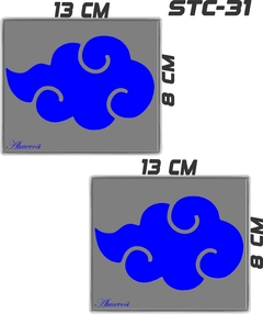 CALCOMANIAS REFLEJANTES AKATSUKI - comprar en línea