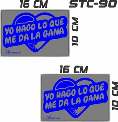 CALCOMANIAS REFLEJANTES YO HAGO LO QUE SE ME DA LA GANA - tienda en línea