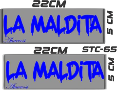 CALCOMANIAS REFLEJANTES LA MALDITA - tienda en línea