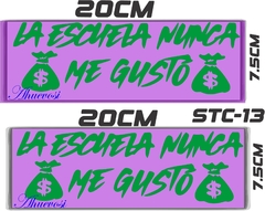 CALCOMANIAS REFLEJANTES LA ESCUELA NUNCA ME GUSTO - Ahuevosi
