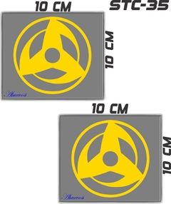 CALCOMANIAS REFLEJANTES Mangekyou Sharingan - Ahuevosi