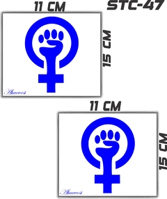 CALCOMANIAS REFLEJANTES FEMINISTA MUJER LUCHA - Ahuevosi