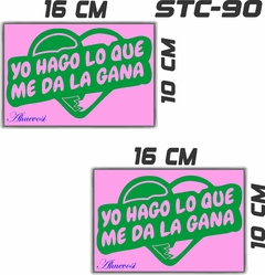 CALCOMANIAS REFLEJANTES YO HAGO LO QUE SE ME DA LA GANA en internet