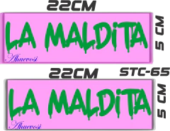 CALCOMANIAS REFLEJANTES LA MALDITA en internet
