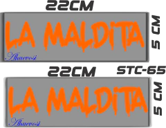CALCOMANIAS REFLEJANTES LA MALDITA - comprar en línea