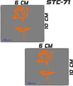 CALCOMANIAS REFLEJANTES ROSA AMOR - comprar en línea