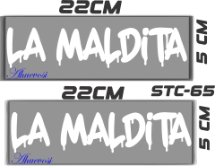 CALCOMANIAS REFLEJANTES LA MALDITA