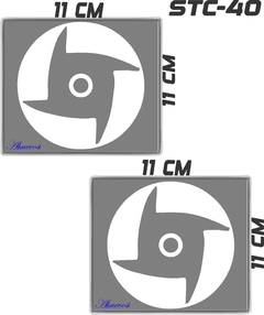 CALCOMANIAS REFLEJANTES SHARINGAN SHIS NARUTO