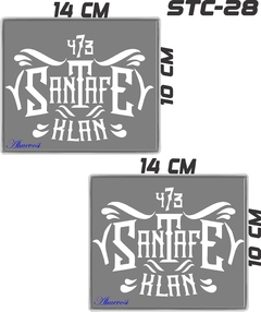 CALCOMANIAS REFLEJANTES SANTA FE CLAN