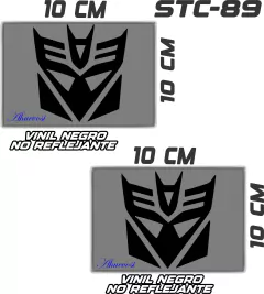 Imagen de CALCOMANIAS REFLEJANTES DECEPTICONS