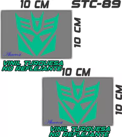 CALCOMANIAS REFLEJANTES DECEPTICONS - tienda en línea