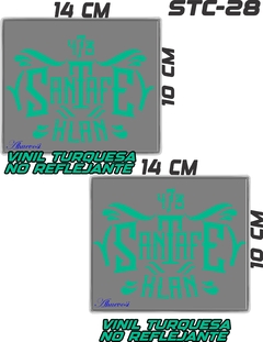 CALCOMANIAS REFLEJANTES SANTA FE CLAN - tienda en línea