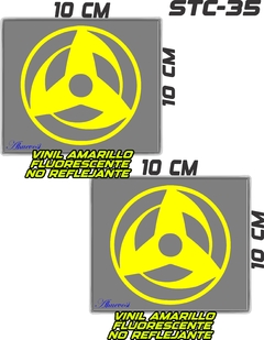 CALCOMANIAS REFLEJANTES Mangekyou Sharingan - Ahuevosi