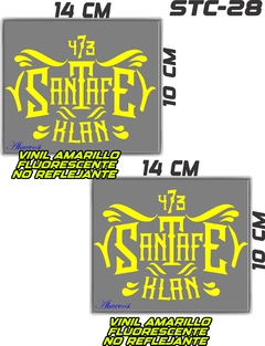 CALCOMANIAS REFLEJANTES SANTA FE CLAN - Ahuevosi