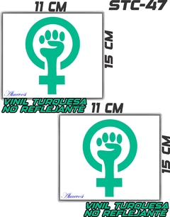 CALCOMANIAS REFLEJANTES FEMINISTA MUJER LUCHA - Ahuevosi